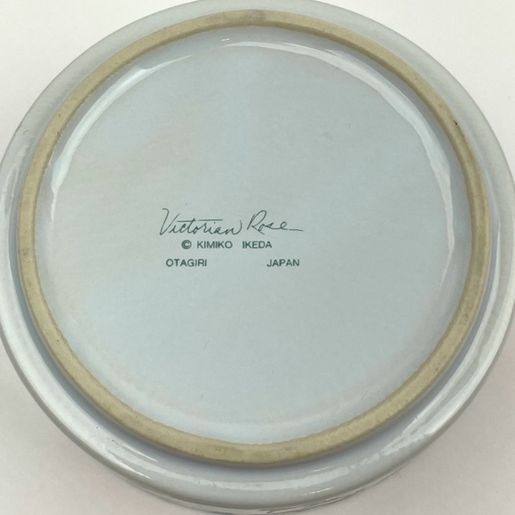 Vintage Victorian Rose Porcelain Trinket Box - Picture 5 of 7